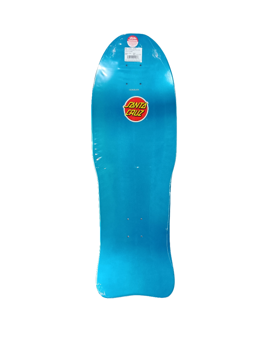 Santa Cruz Special Edition Mechanical Fish Aqua Blue Marine Size 10.14" Vintage NOS Reissue Deck