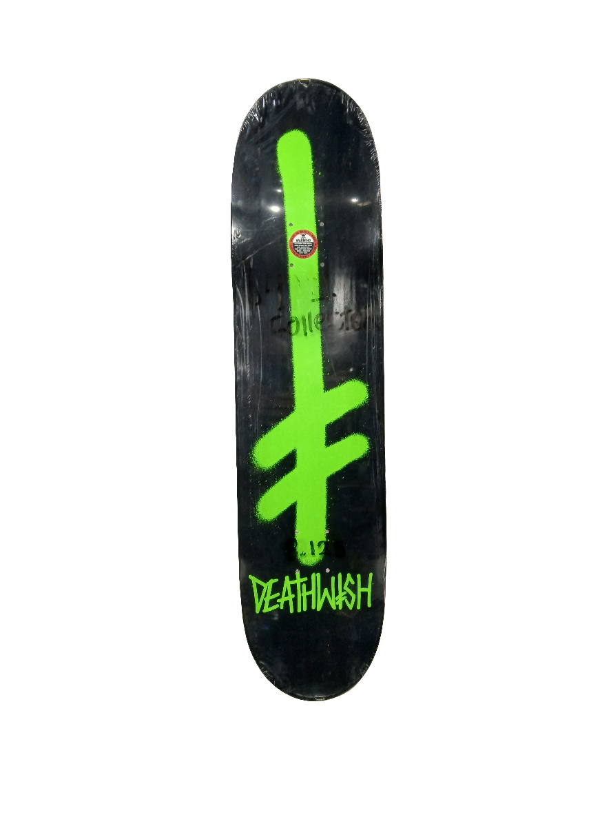 Deathwish Jim Greco Maze Black Green Pink Tye Dye Size 8.125" Vintage NOS Deck