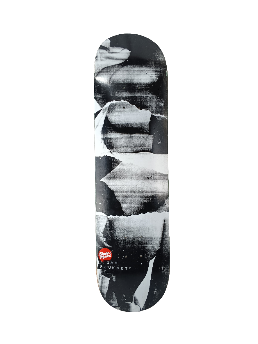 Skate Mental Butts Black White Red Size 8.25" Vintage NOS Deck