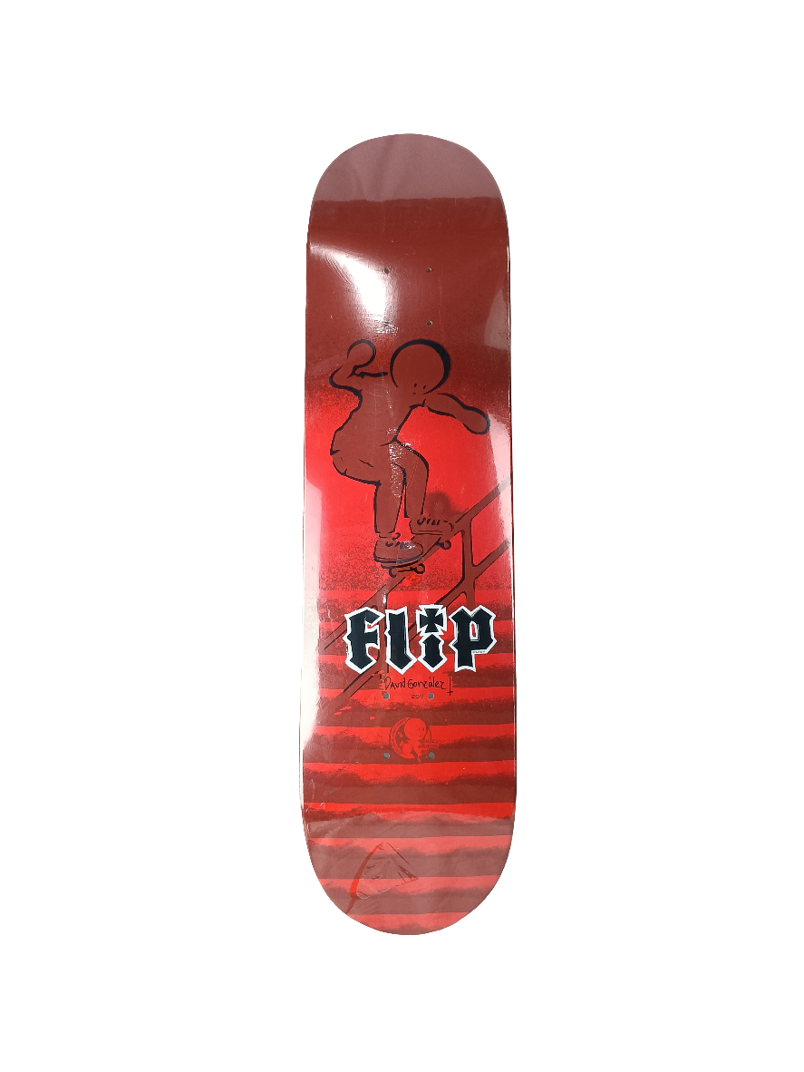 Flip David Gonzales Lance Mountain Doughboy Red Black Size 8.0" Vintage NOS Deck
