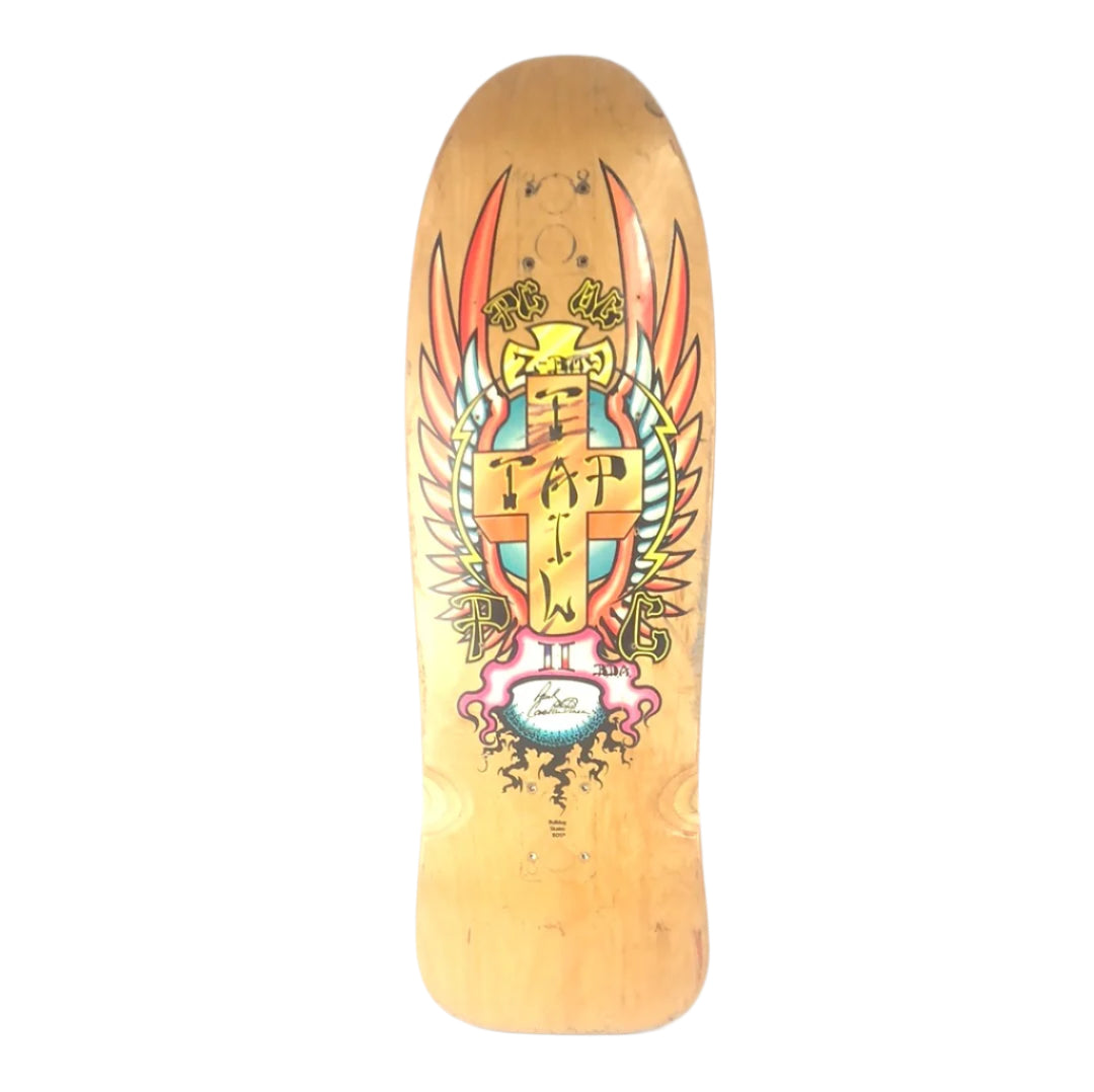 Bulldog Skates Bds Paul Constantineau Z Boys Tap Tail Design Multi Color 9.5" Vintage NOS Shaped Deck 2005