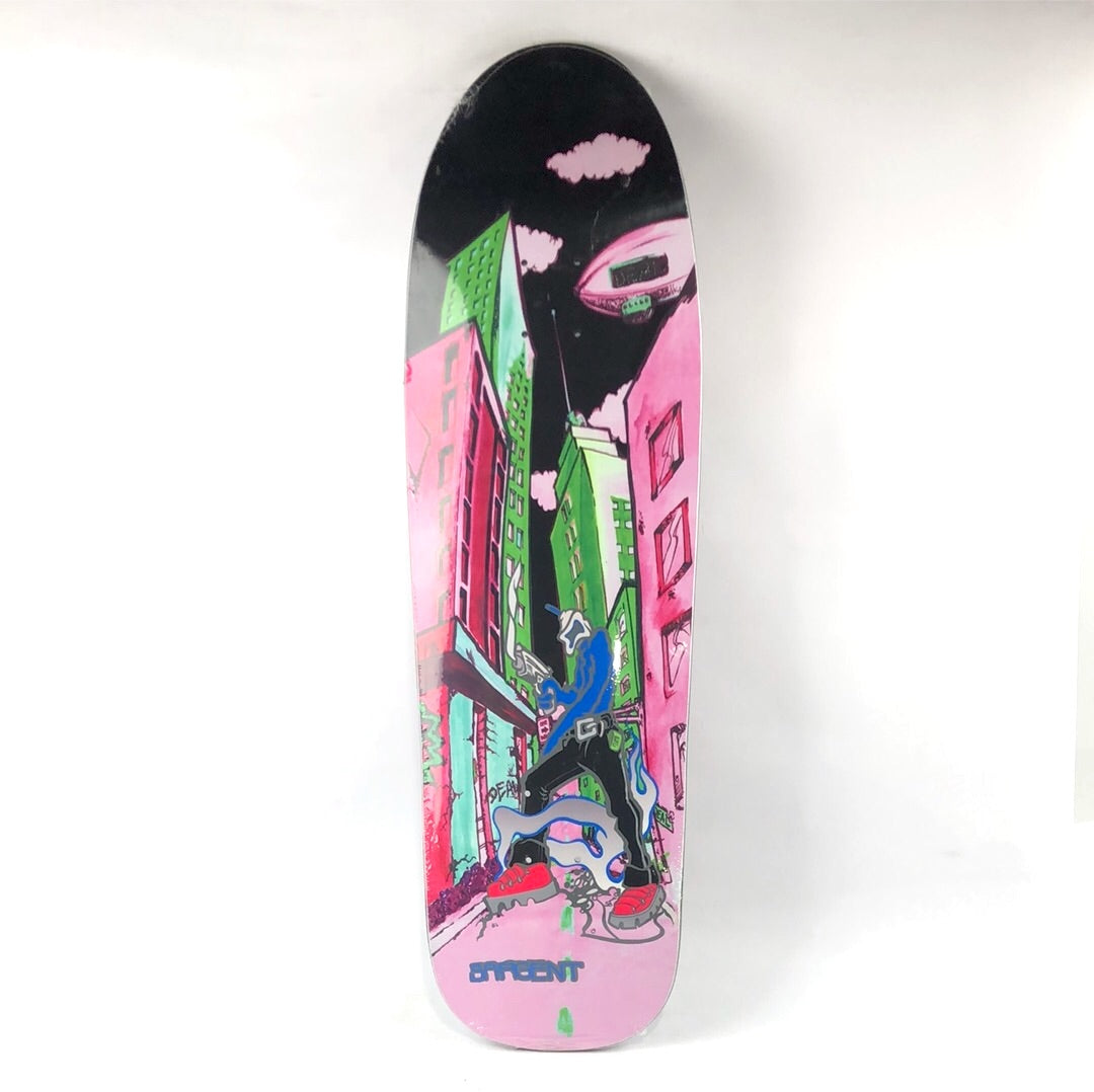 Sargent Invader Pink/Green 9.25'' Skateboard Deck