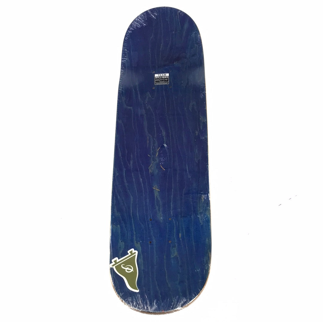 Primitive Carlos Ribeiro Purple/Grey Cat Skull 8.375" Skateboard Deck