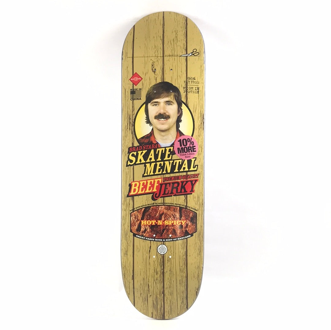 Skate Mental Brad Staba Beef Jerky Woodgrain 8.4'' Skateboard Deck