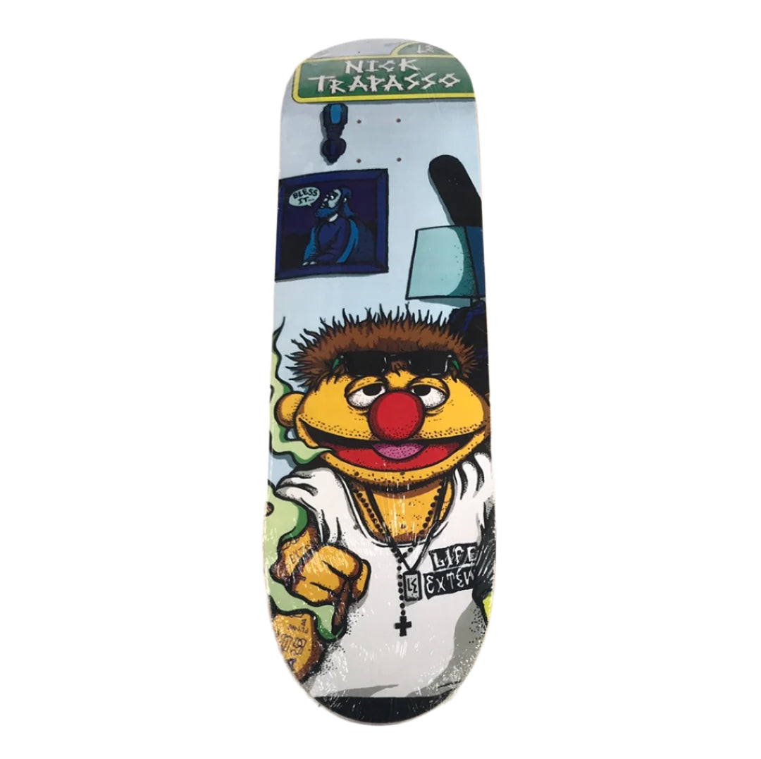 Life Extension Nick Trapasso Sesame Street Size 8.25" Vintage NOS Deck