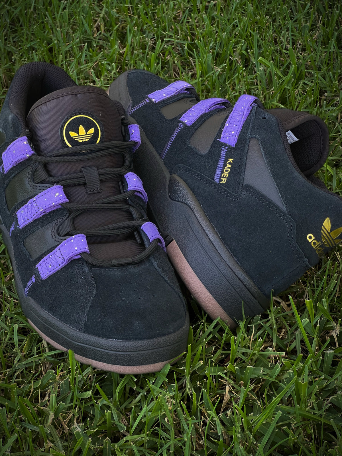 Adidas Kader Core Black / Core Purple / Gold Metallic Shoes