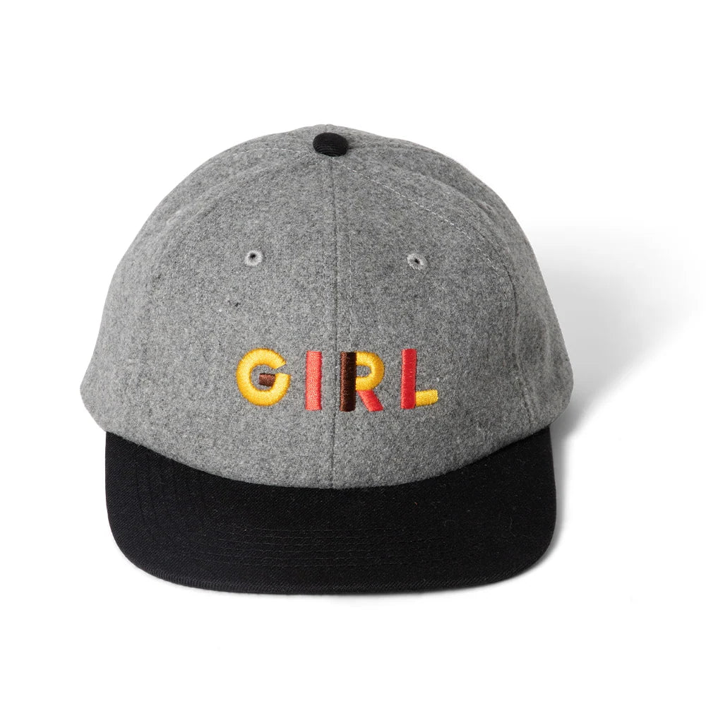 Girl Jeron Wool 6 Panel Hat Grey/Black