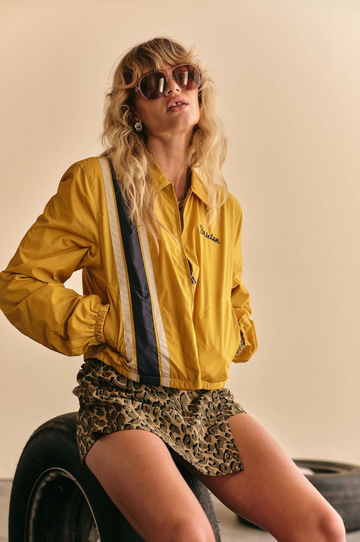 Brixton Goodyear Mechanics Nugget Gold Women's Work Jacket