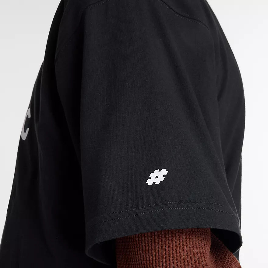 New Balance Numeric Linear Logo Black S/s Shirt