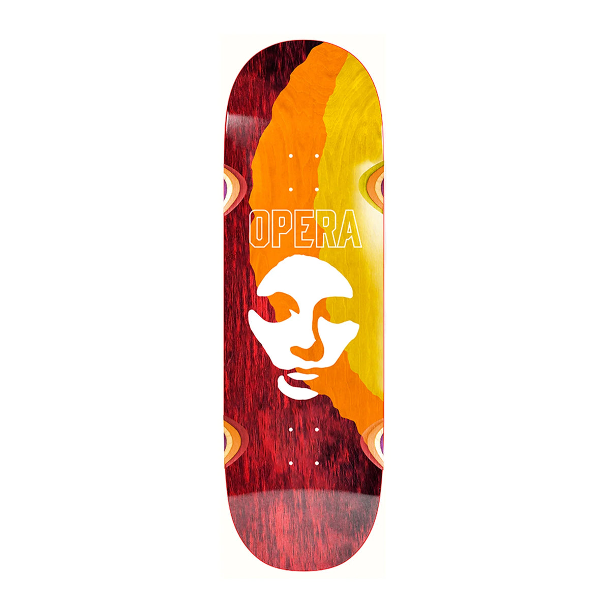 Opera Triple Torn Mask Red/Orange/Yellow EX7 11" Skateboard Deck