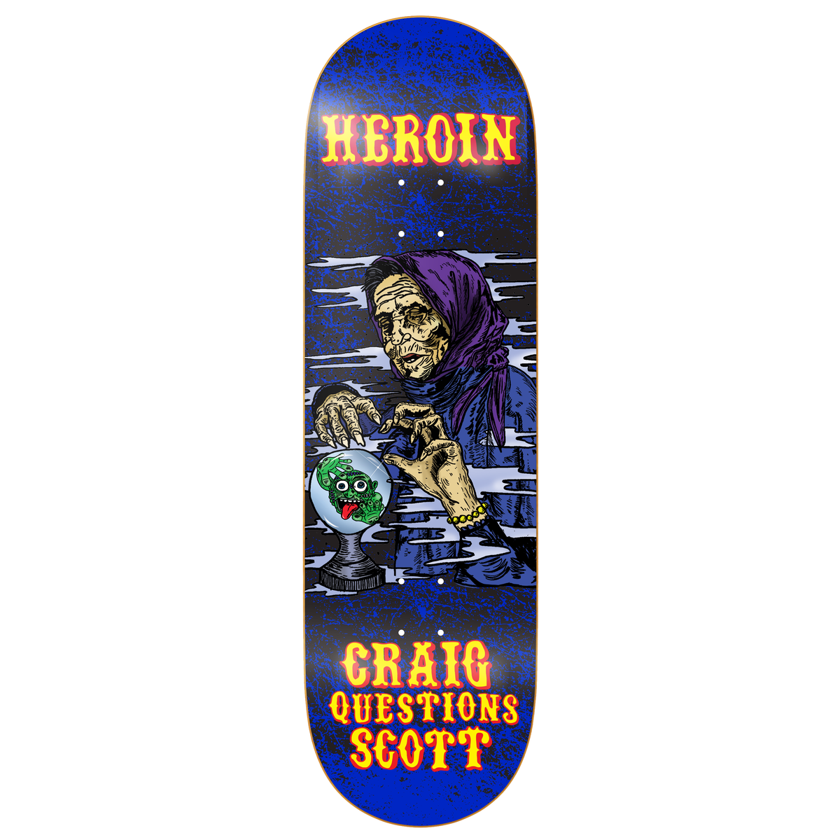 Heroin Craig Questions KO2 Mummy 9.25" Skateboard Deck