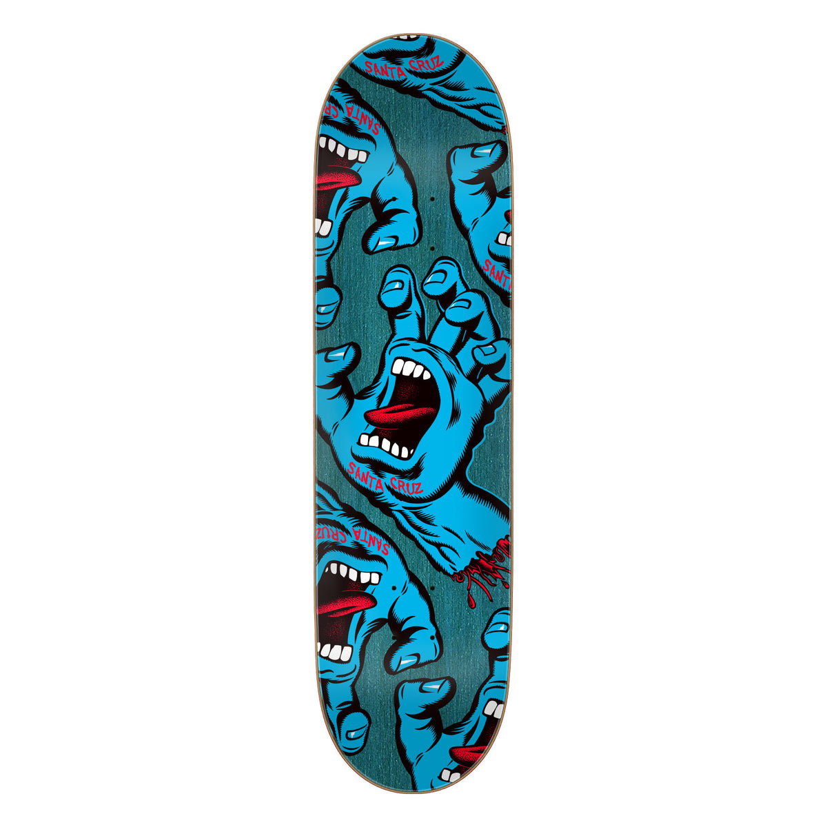 Santa Cruz Crowded Hand 8.25" x 31.83" Skateboard Deck