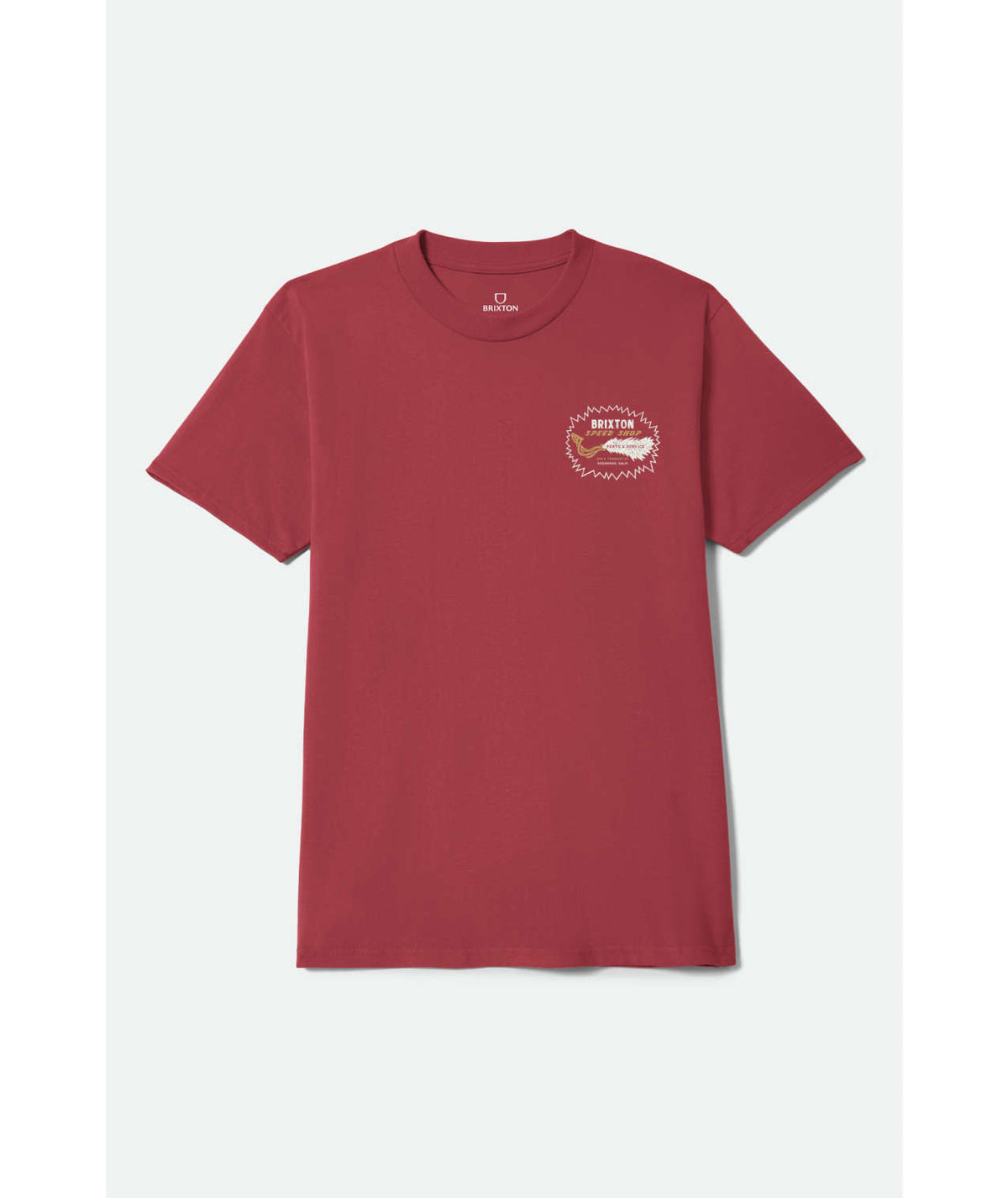 Brixton Mavis Robust Red Worn Wash Standard S/s Shirt