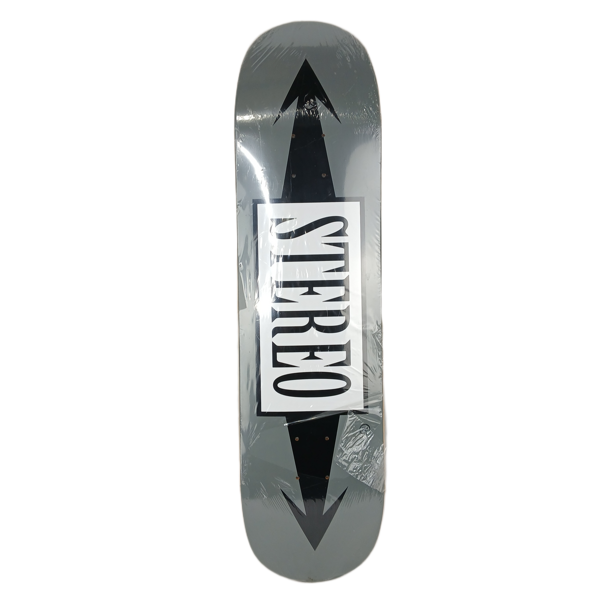 Stereo Arrows Grey Black White Size 8.000 Vintage NOS Deck