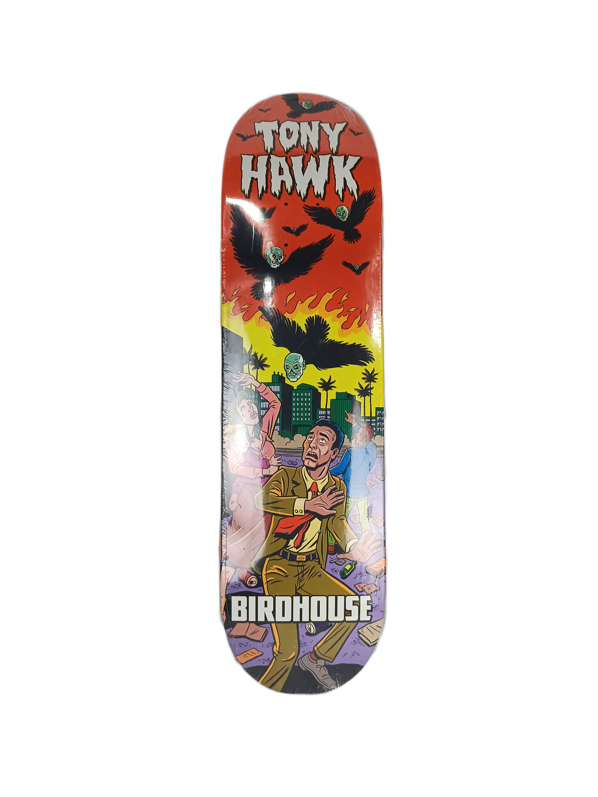 Birdhouse Tony Hawk Mexipulp Red Multi Size 8.375" Vintage NOS Deck 2017