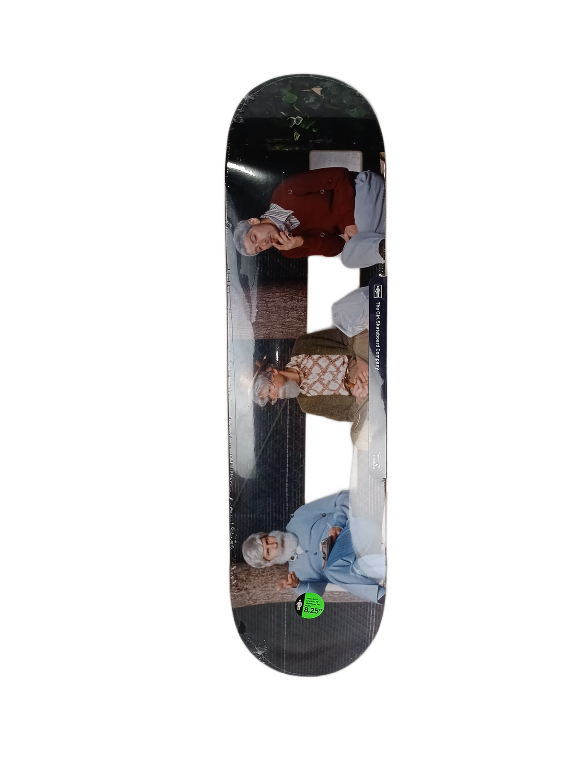 Girl x Beastie Boys Spike Jonze Beards #5 White Multi Size 8.25" Vintage NOS Deck