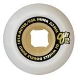 OJ Double Duro Gum Hardline 101a/95a 53mm Wheels