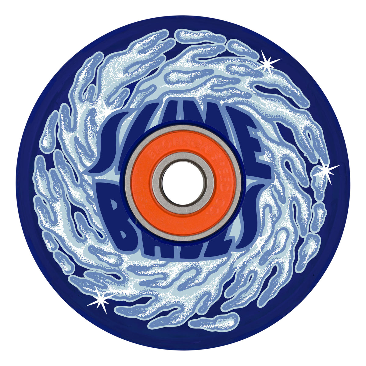 Slime Balls 66mm SB Ice Light Ups OG Slime Blue 78a Skateboard Wheels