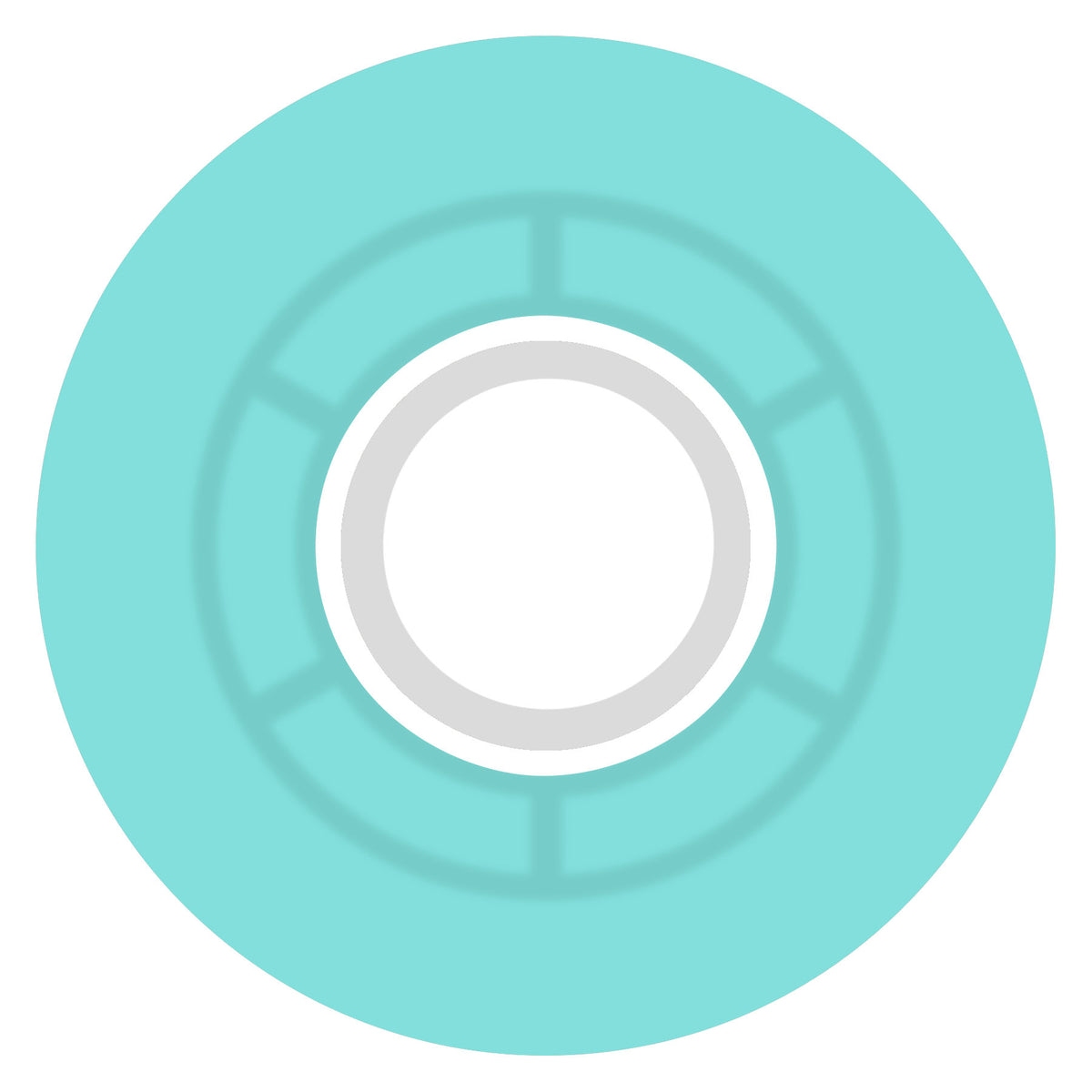 Ricta 57mm Clouds Transparent Aqua White 78a Skateboard Wheels