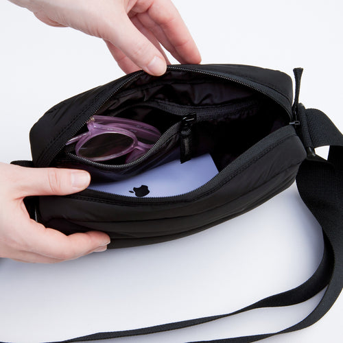 Got Bag Puffer Crossbody Monochrome Black Bag