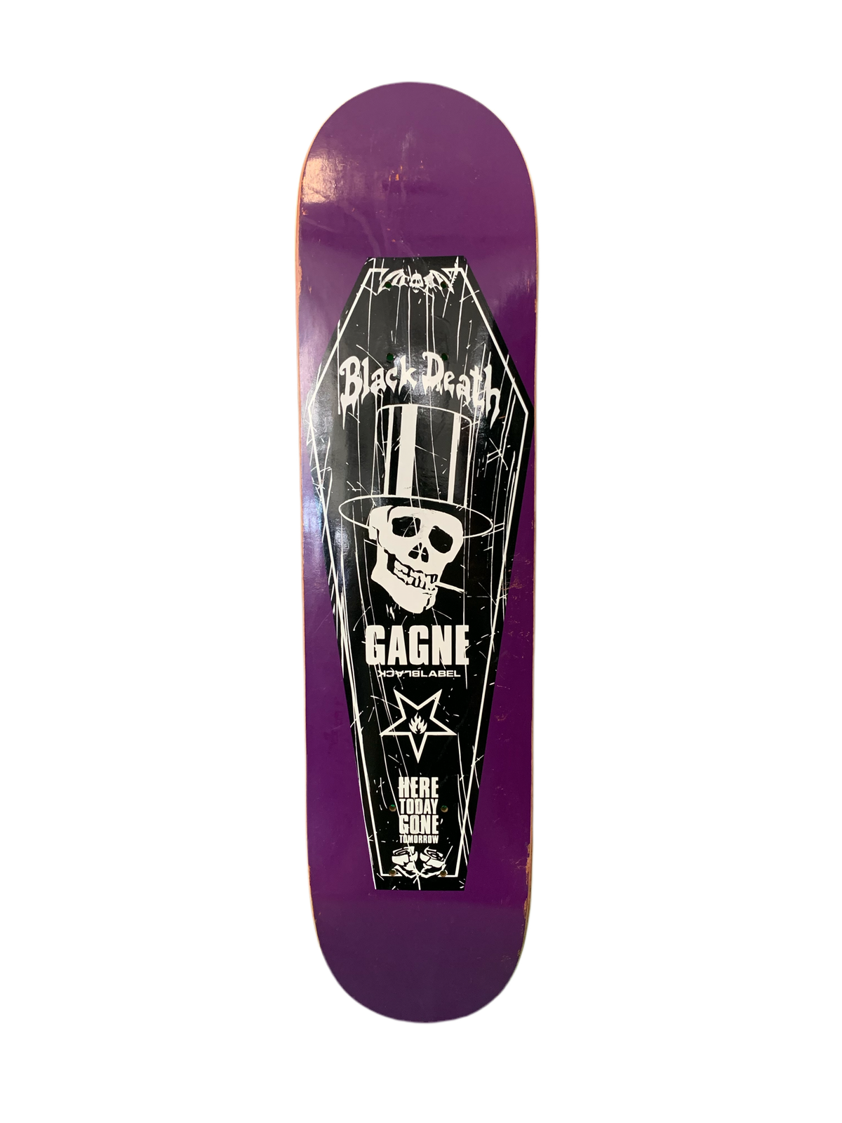 Black Label Gagne Black Death 7.5" Classic Skateboard Deck