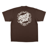 Santa Cruz Razor Dot Center Mocha Brown Heavyweight S/s Shirt