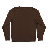 Santa Cruz Cruz Embroidered Crew Midweight Sweatshirt Brown with Rust