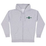 Independent OGBC Original Bar Cross Legacy HW Grey Heather Zip-up Hooded Sweatshirt