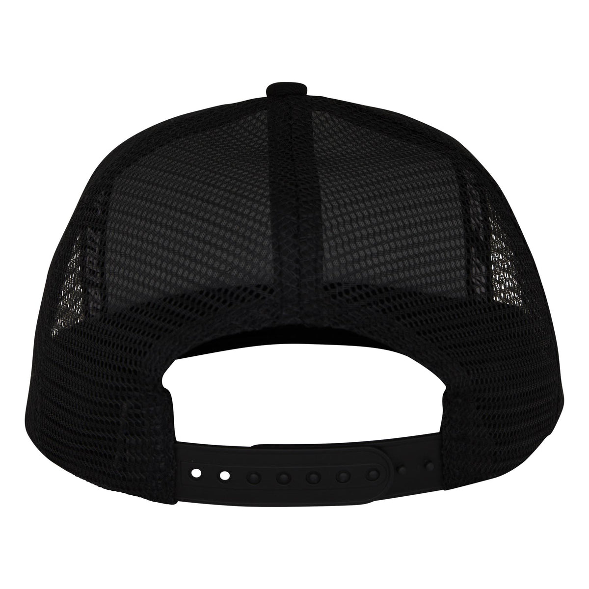 Santa Cruz Embroidered Black Mesh Trucker Snapback Hat