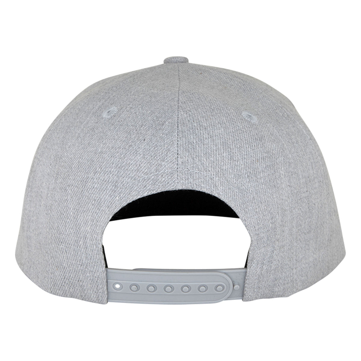 Santa Cruz Label Heather Grey White SIlver Snapback Hat