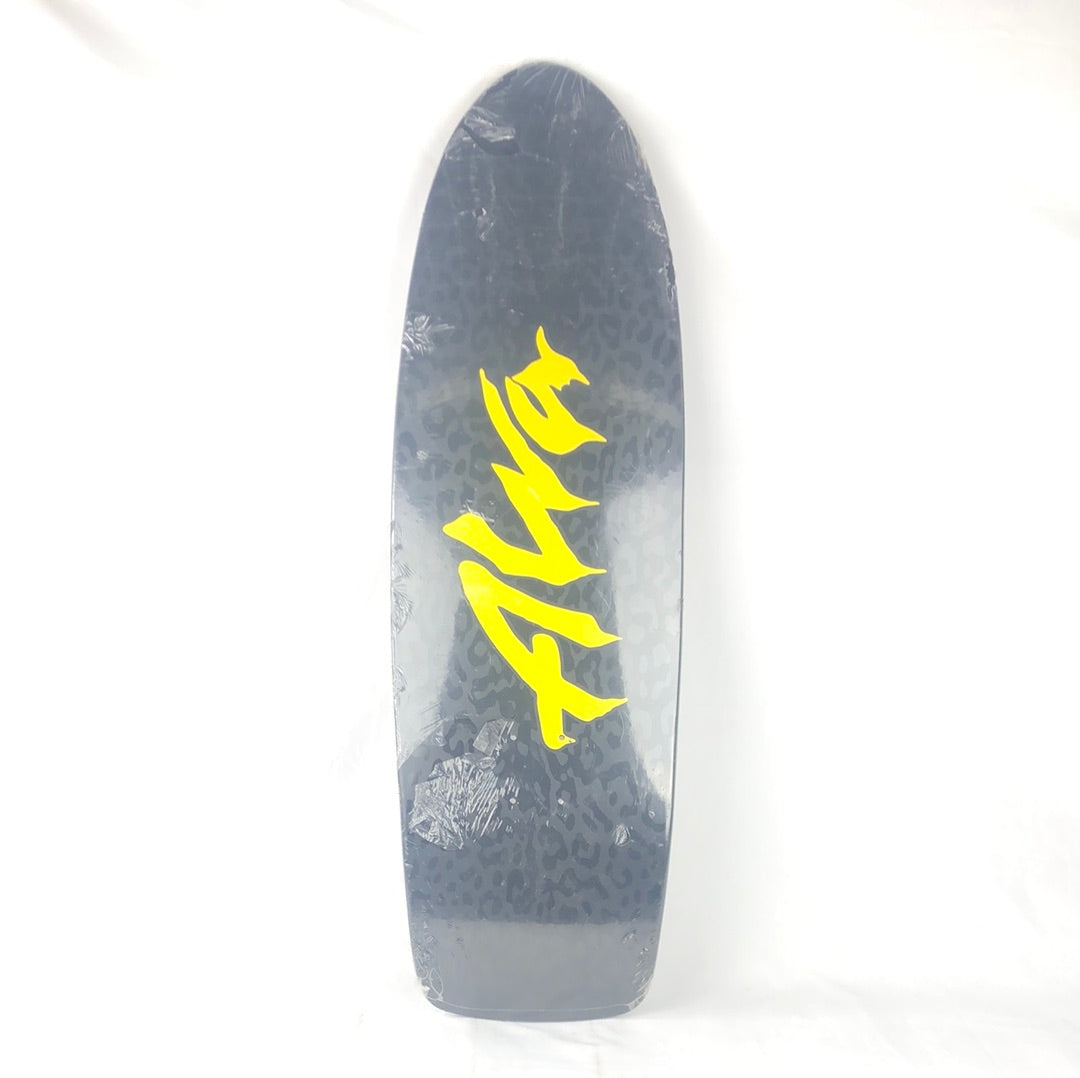 Alva Classic Logo Black/Yellow 10'' Skateboard Deck