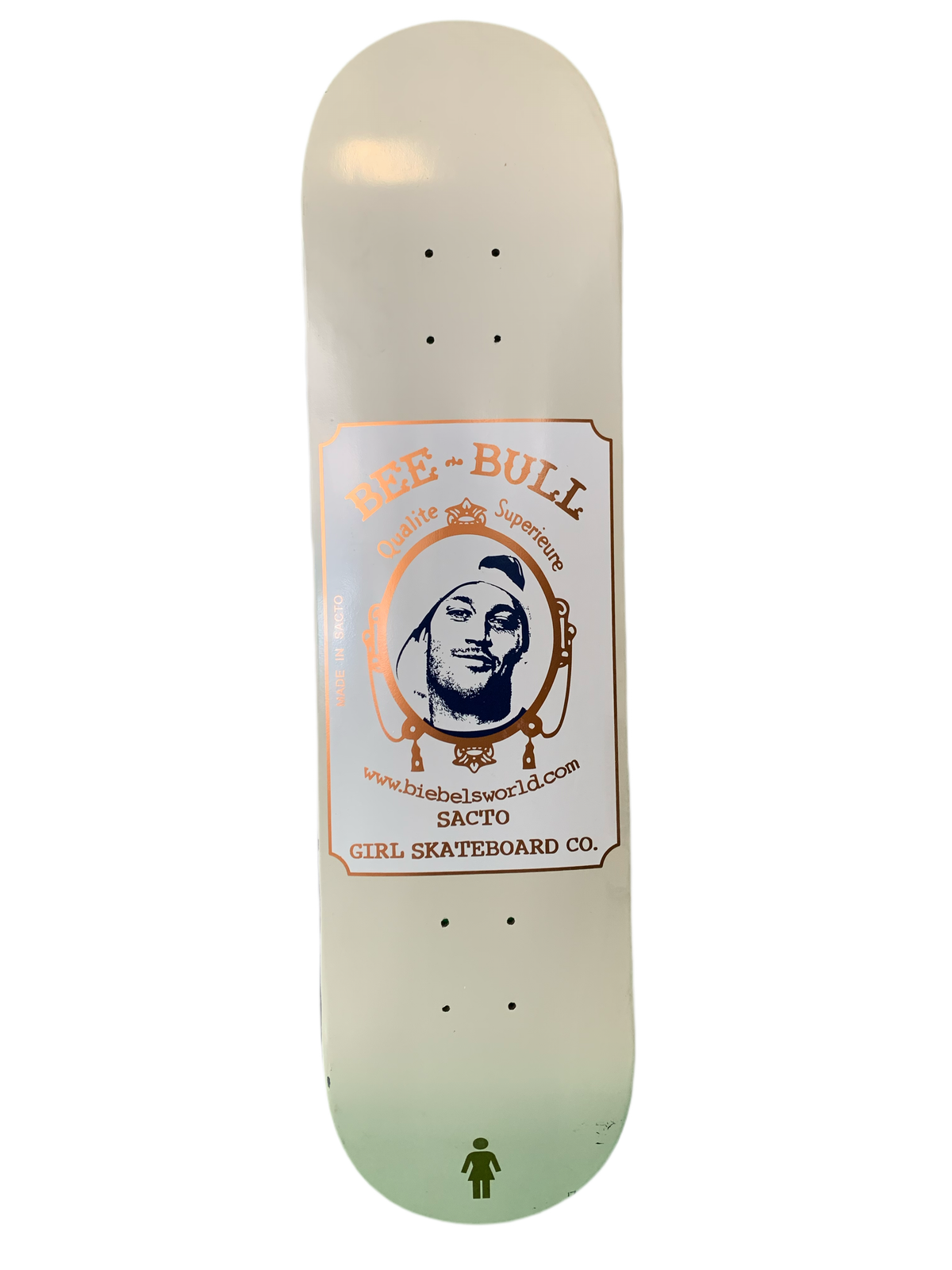Girl Brandon Biebel Sacto 8" Classic Skateboard Deck