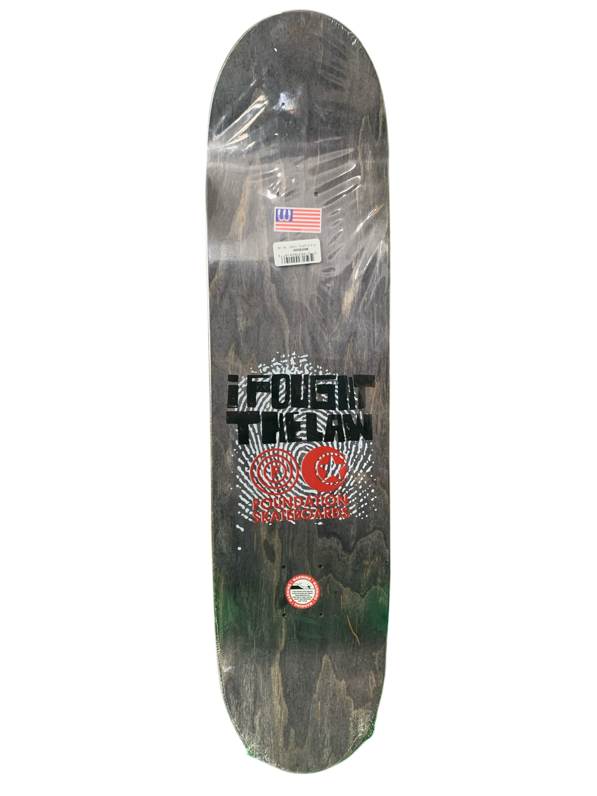 Foundation Corey Fought The Law 8" Classic Skateboard Deck