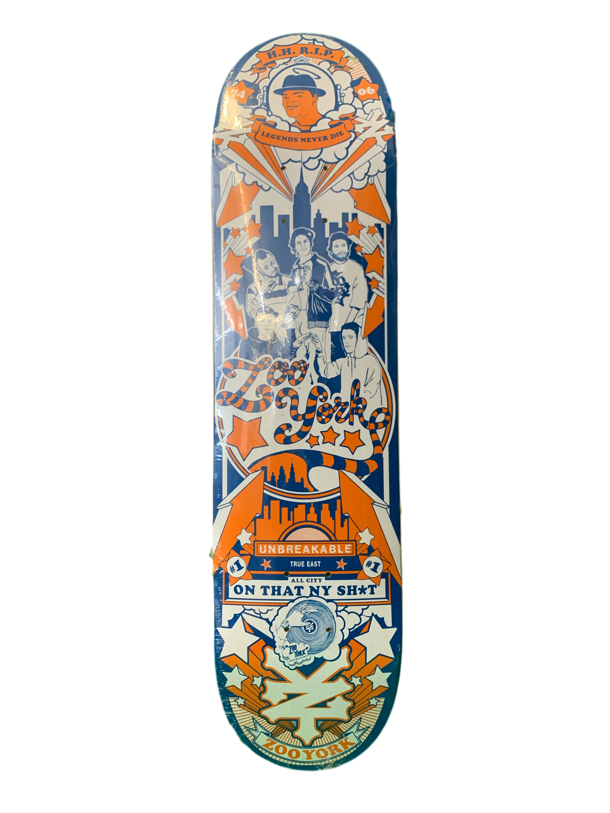 Zoo York Harold Hunter Legends Never Die Tribute Deck 7.6" Classic Skateboard Deck