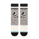 Stance Vintage Mickey Mouse Crew Grey Black Socks