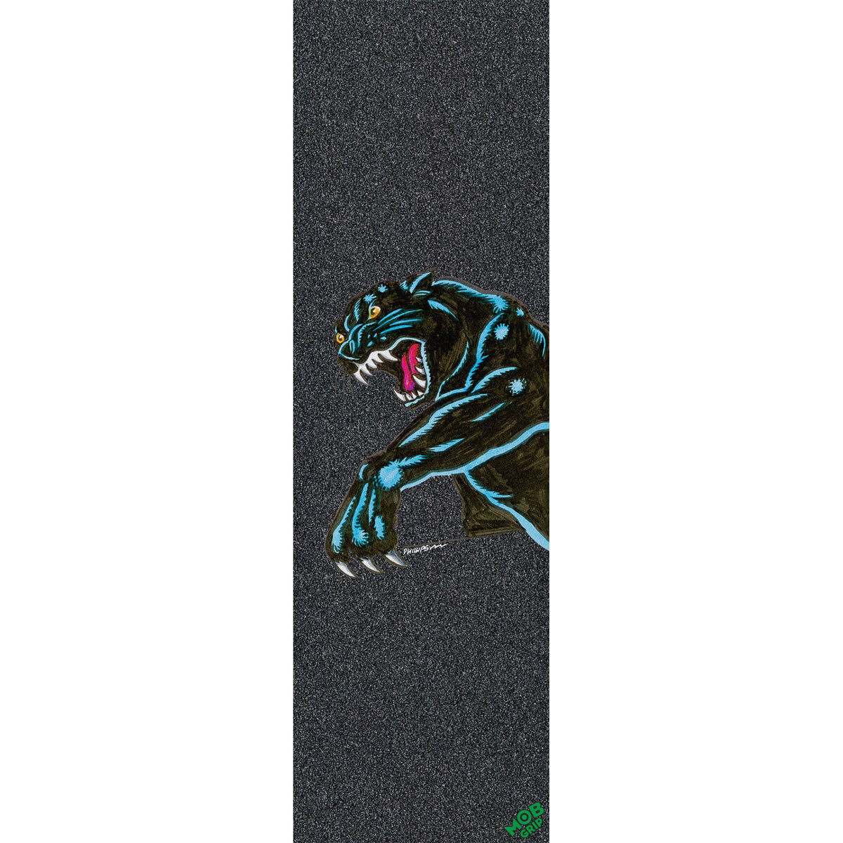 Mob Santa Cruz Natas Sketch Panther Grip Tape 11" x 33" Sheet Skateboard Grip Tape
