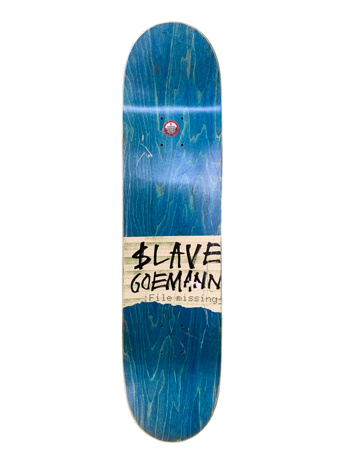 Slave Jon Goemann File Missing Multi 8.125" Classic Skateboard Deck