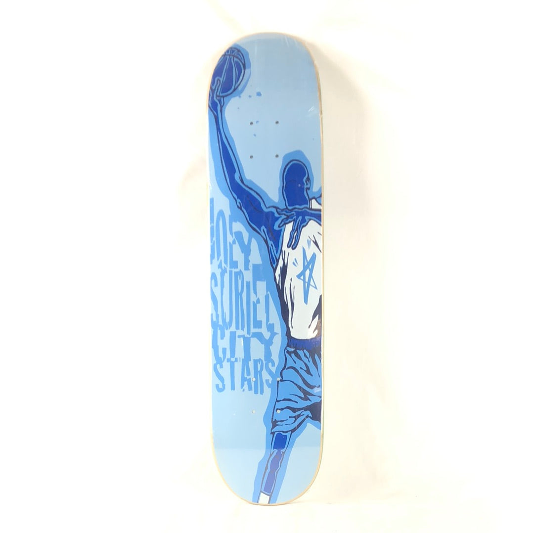 City Stars Joey Suriel Basketball Player Blue Size 7.5" Skateboard Deck