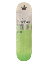 Stereo Clint Peterson Green Stripes 8" Classic Skateboard Deck