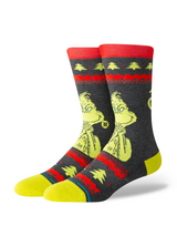Stance Grinch Sweater Crew Black Socks