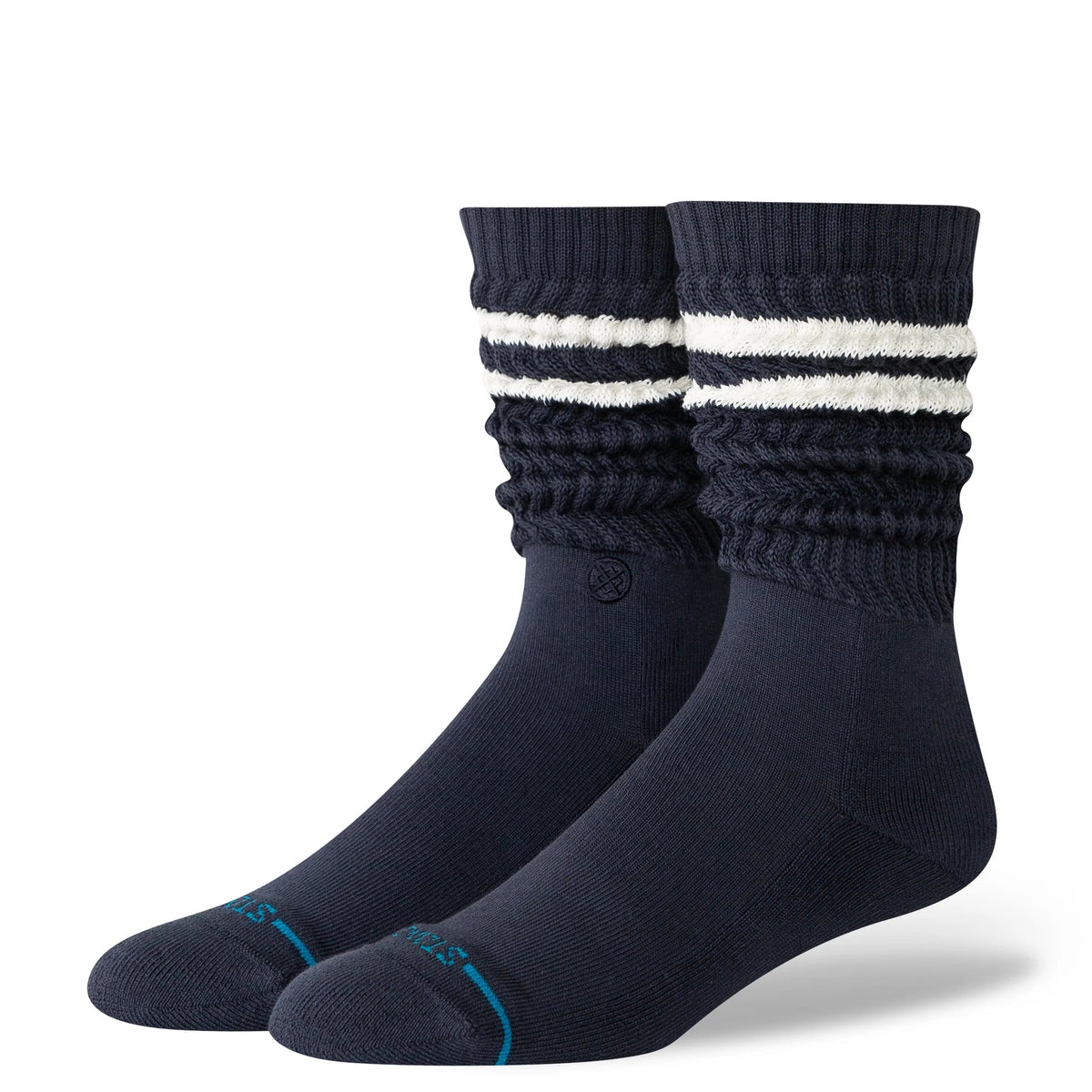 Stance Striped Slouch Navy Stripe Socks