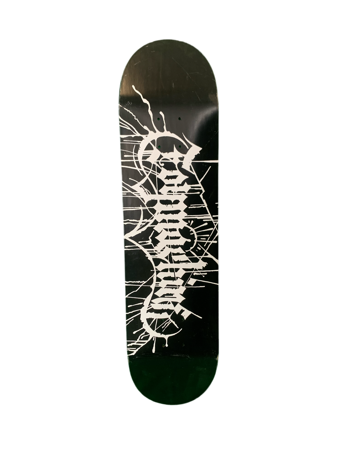 Toy Machine Blood Font Logo Black/White 7.8" Classic Skateboard Deck