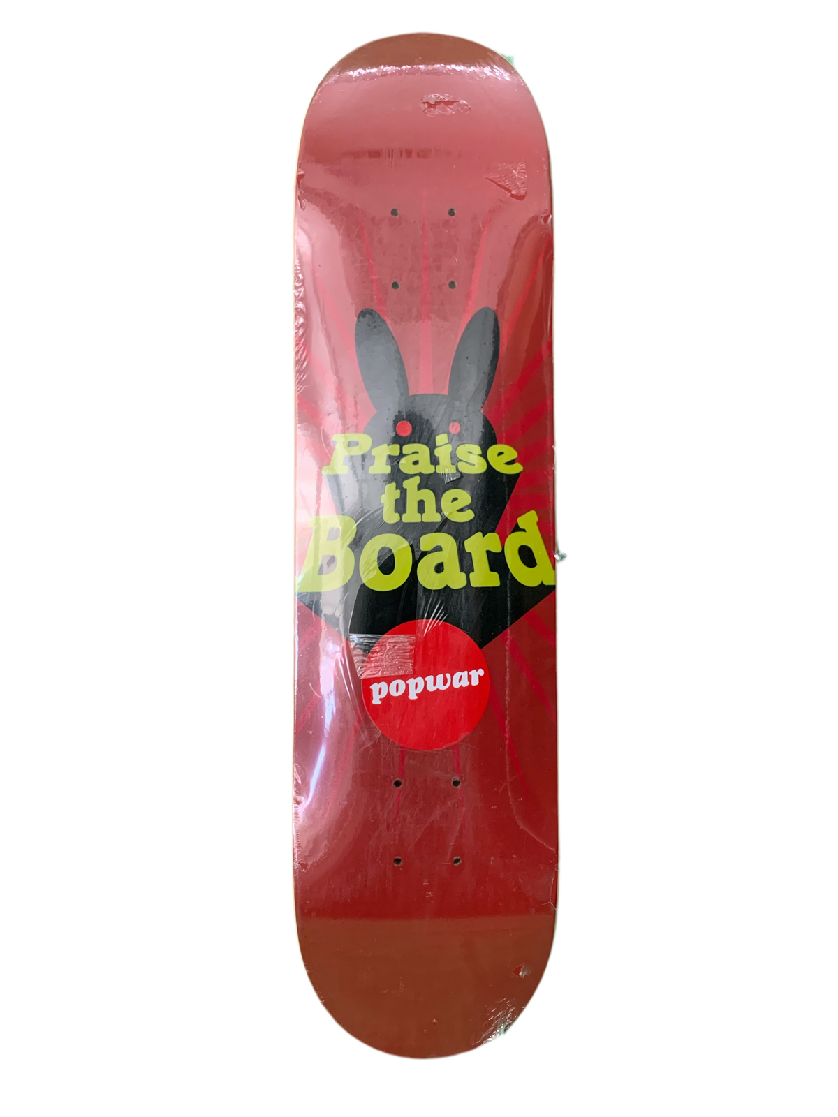 Popwar Praise The Board Red 7.5" Classic Skateboard Deck
