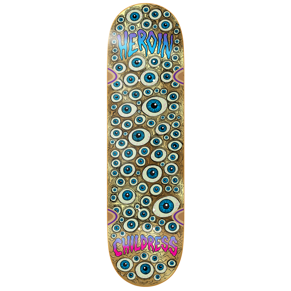Heroin Skateboards Chet Childress Eyes 8.75" Skateboard Deck