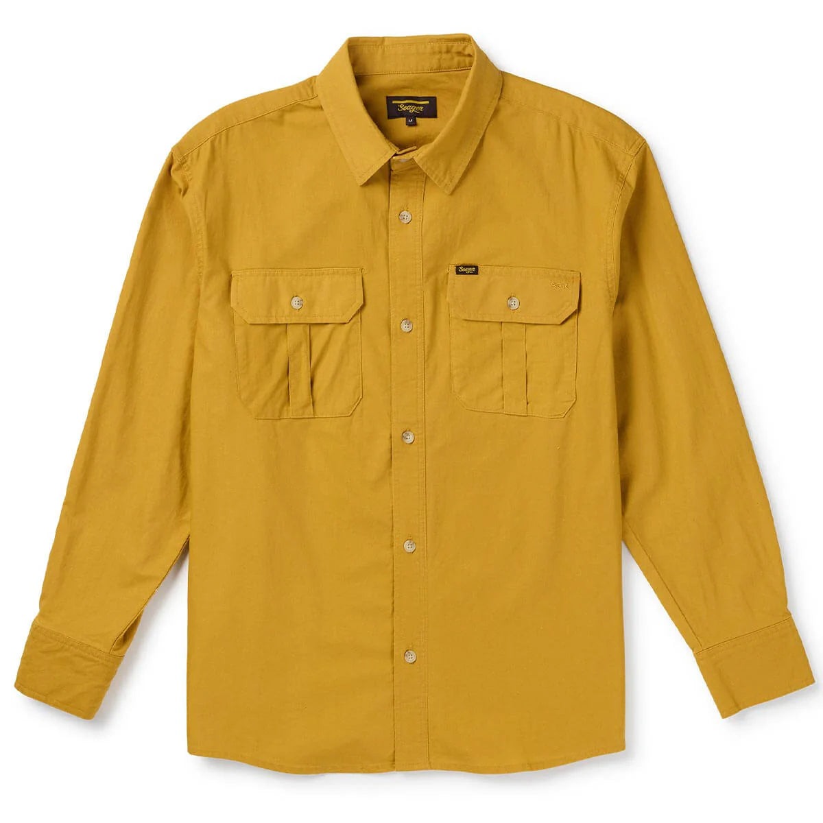 Seager Chief Overshirt Washed Amber Gold Button Up L/s Shirt