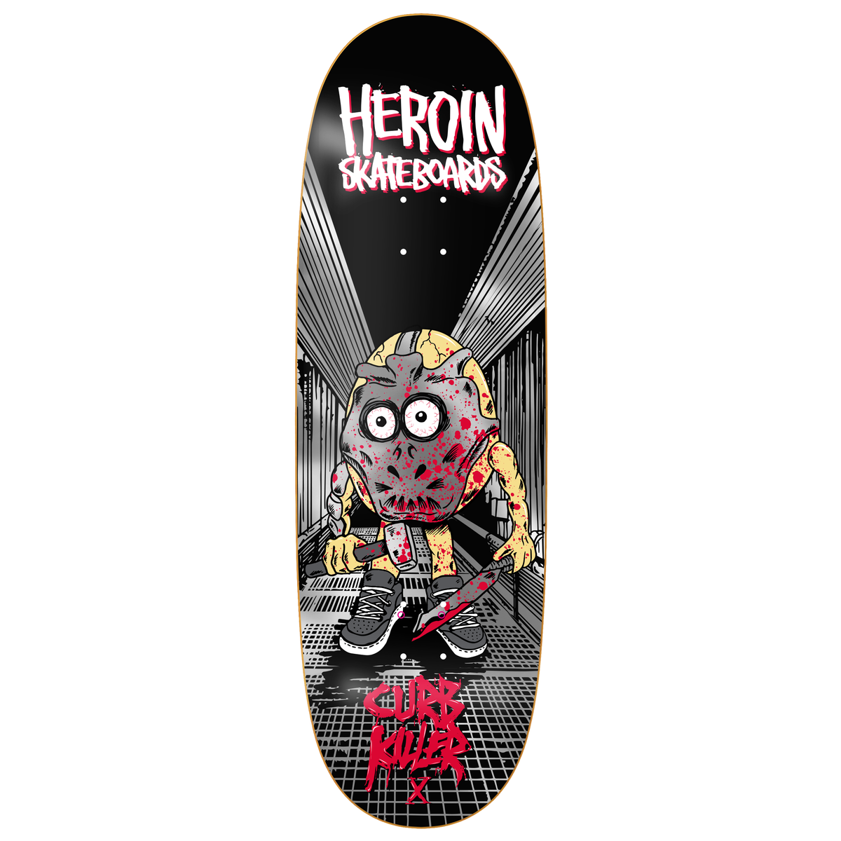 Heroin Skateboards Curb Killer X 10.0" Skateboard Deck