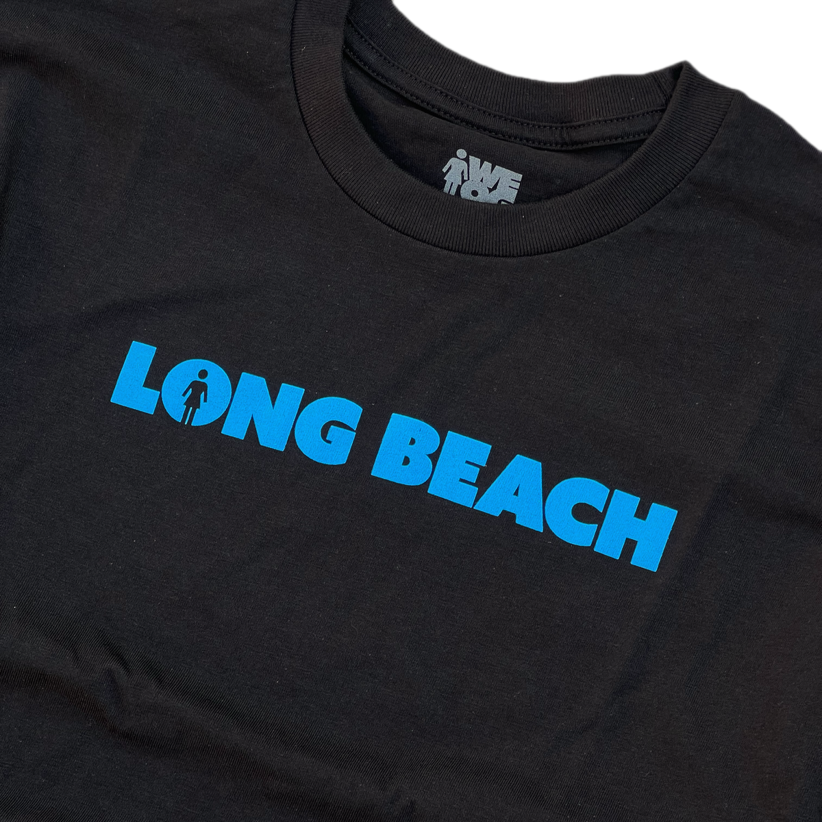 Girl x LB Skate “We OG Long Beach” Black Heavyweight S/S Shirt