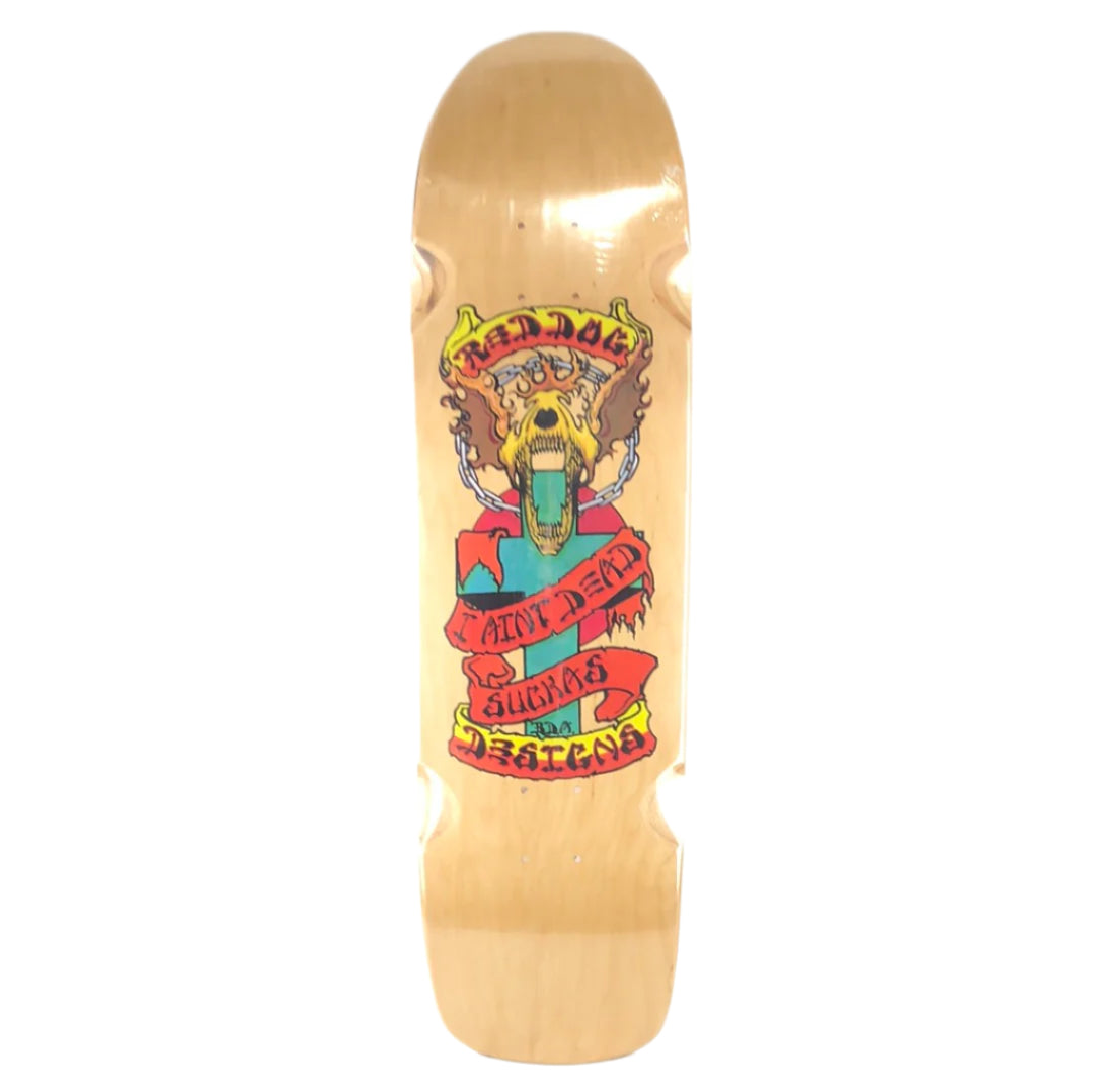 Dogtown Red Dog "I Aint Dead Suckas" Blank/Orange/Yellow/Blue/Multi Color Size 8.5 Skateboard Deck