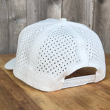 Long Beach Skate LBS Long Side Performance Water Repellent Extra Large White Snapback Hat