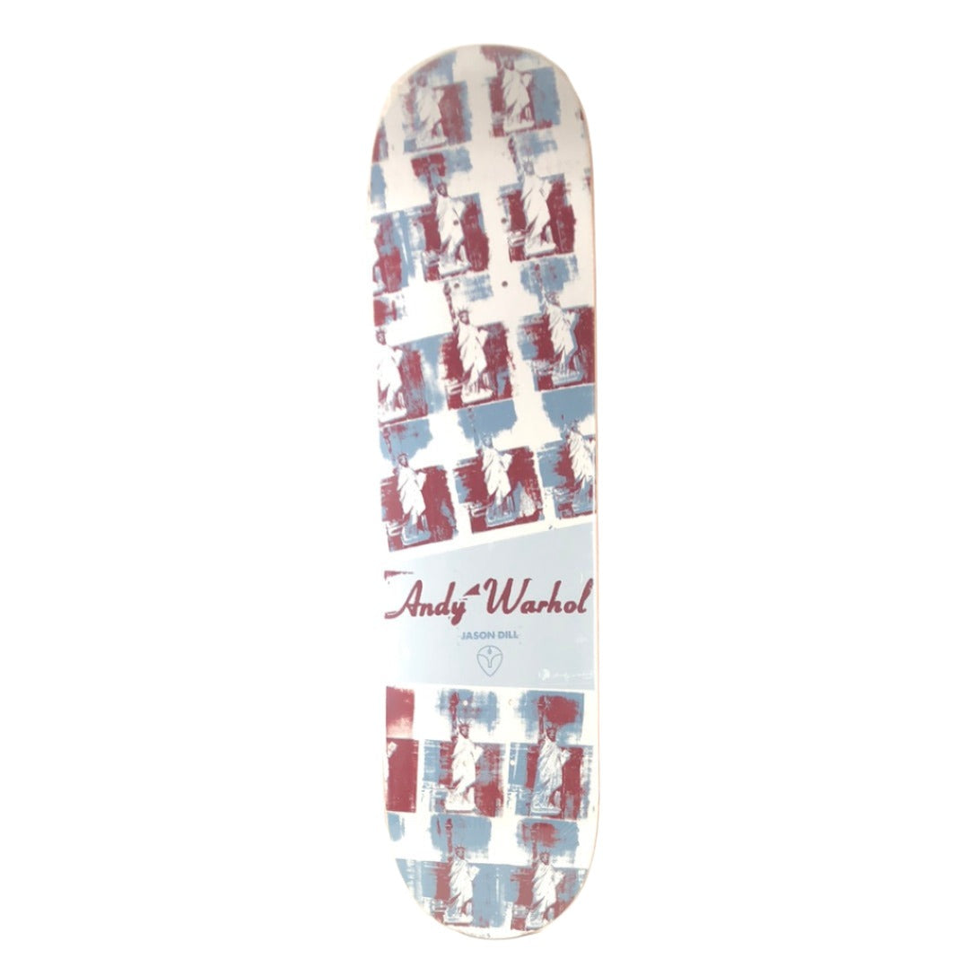 Alien Workshop Jason Dill Andy Warhol Red Blue White 7.75" Skateboard Deck
